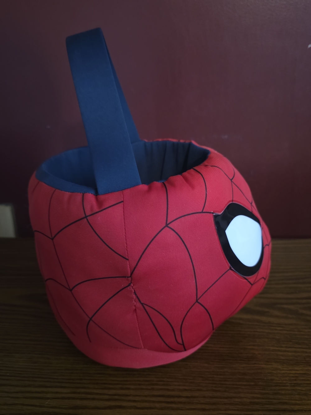 Ruz Spider-Man Plush Basket w/ Handle, Red/Blue/Black/White Halloween Easter - Picture 4 of 9